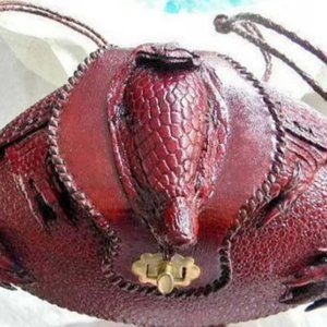 Armadillo Handbag - Vintage - Taxidermy - NEW Never Used